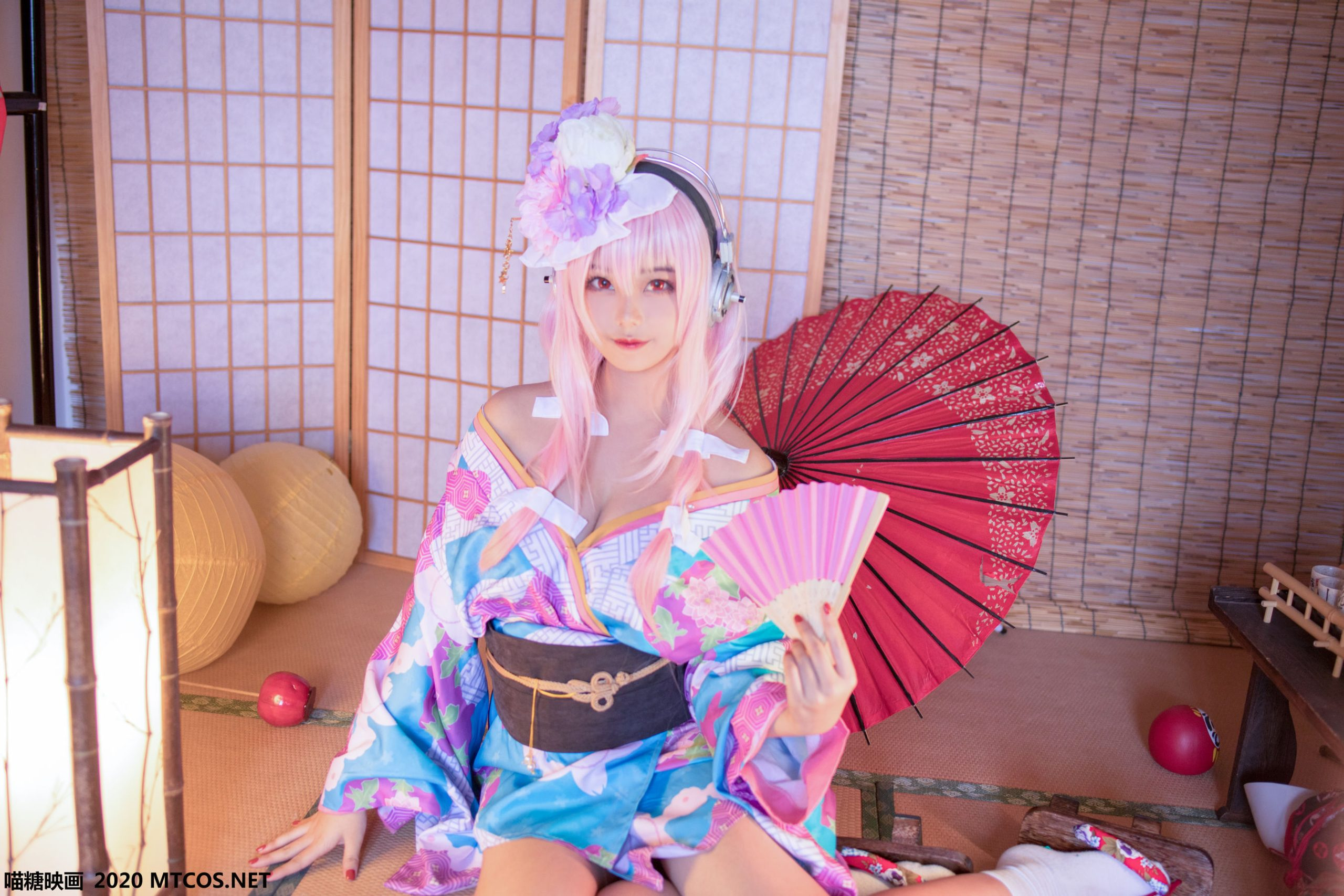 喵糖映画 VOL109 蜜汁猫裘索尼子和服-御萝圈-南仁的后花园~