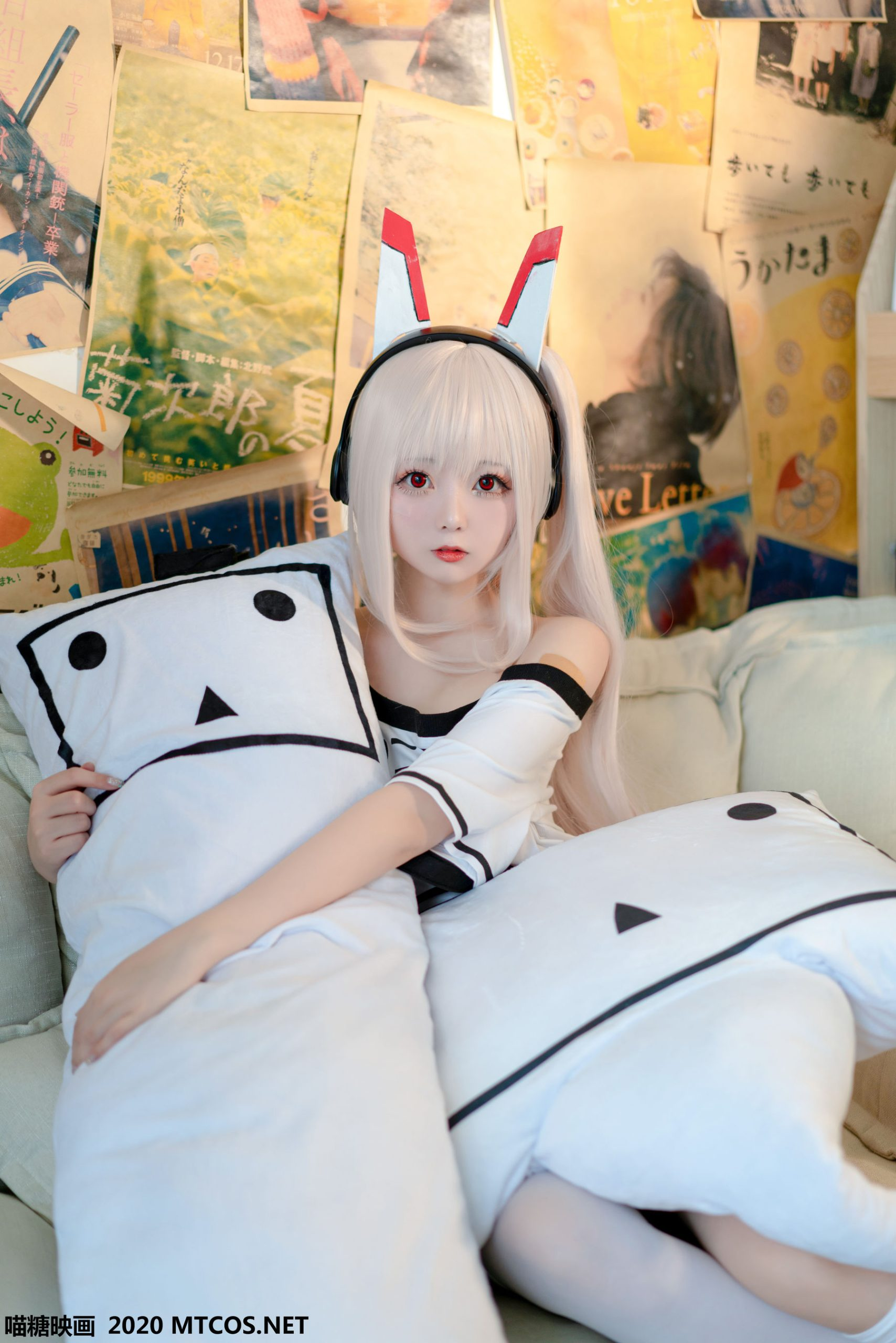 喵糖映画 VOL113 嶋葵 白丝宅T-御萝圈-南仁的后花园~